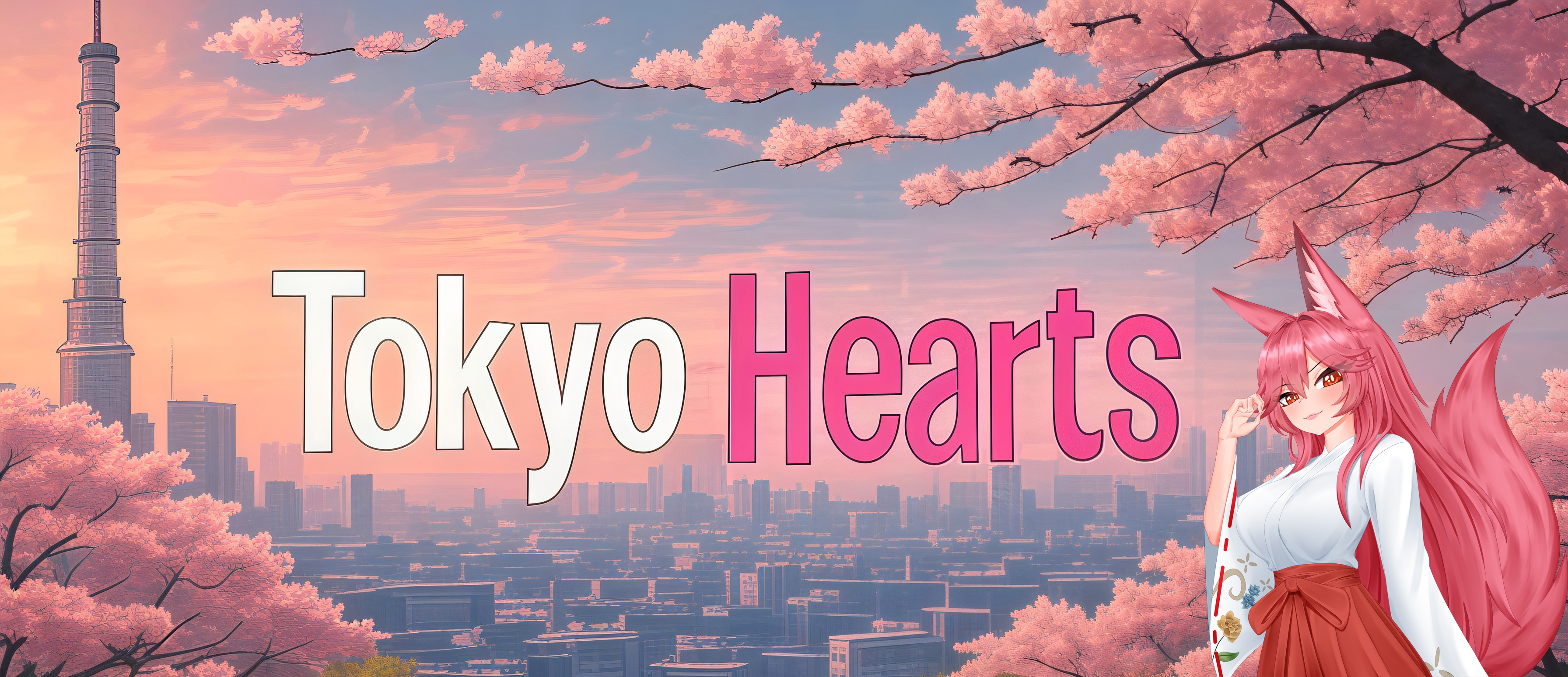 Tokyo Hearts main characters - romantic visual novel artwork featuring dimensional fantasy elements